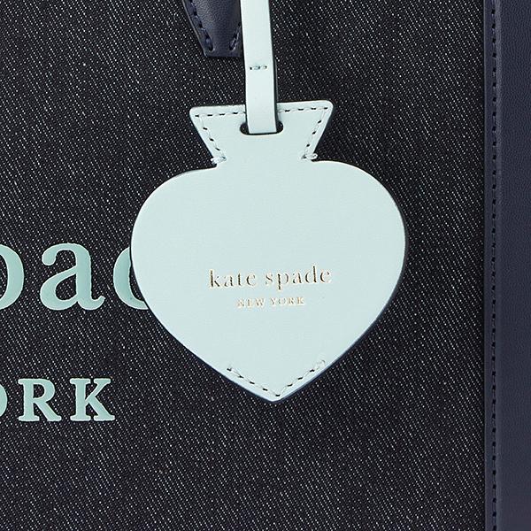 (美品) ケイトスペード　katespade トートバッグ　デニム　マーケット オン パーパス デニム ラージ トート バッグ | トートバッグ