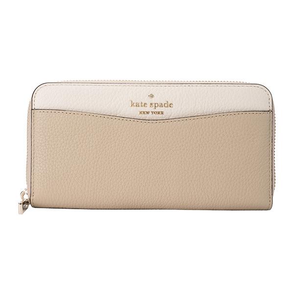 並行輸入 ケイトスペード 長財布 kate spade レイラ WLR00402 250レディース ベージュ ホワイト | kate spade NEW YORK