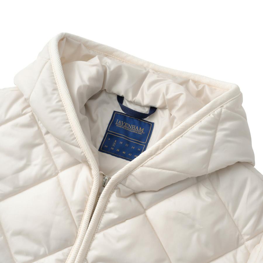 並行輸入 ラベンハム ジャケット LAVENHAM ビッグキルト ジップド クレイドン ウィメンズ フード付きジャケット LV10114レディース | LAVENHAM | 13