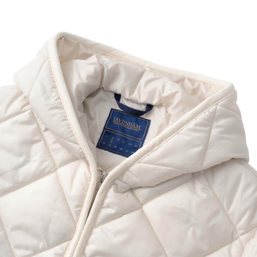 並行輸入 ラベンハム ジャケット ビッグキルト ジップド クレイドン ウィメンズ フード付きジャケット LV10114 | LAVENHAM | 06