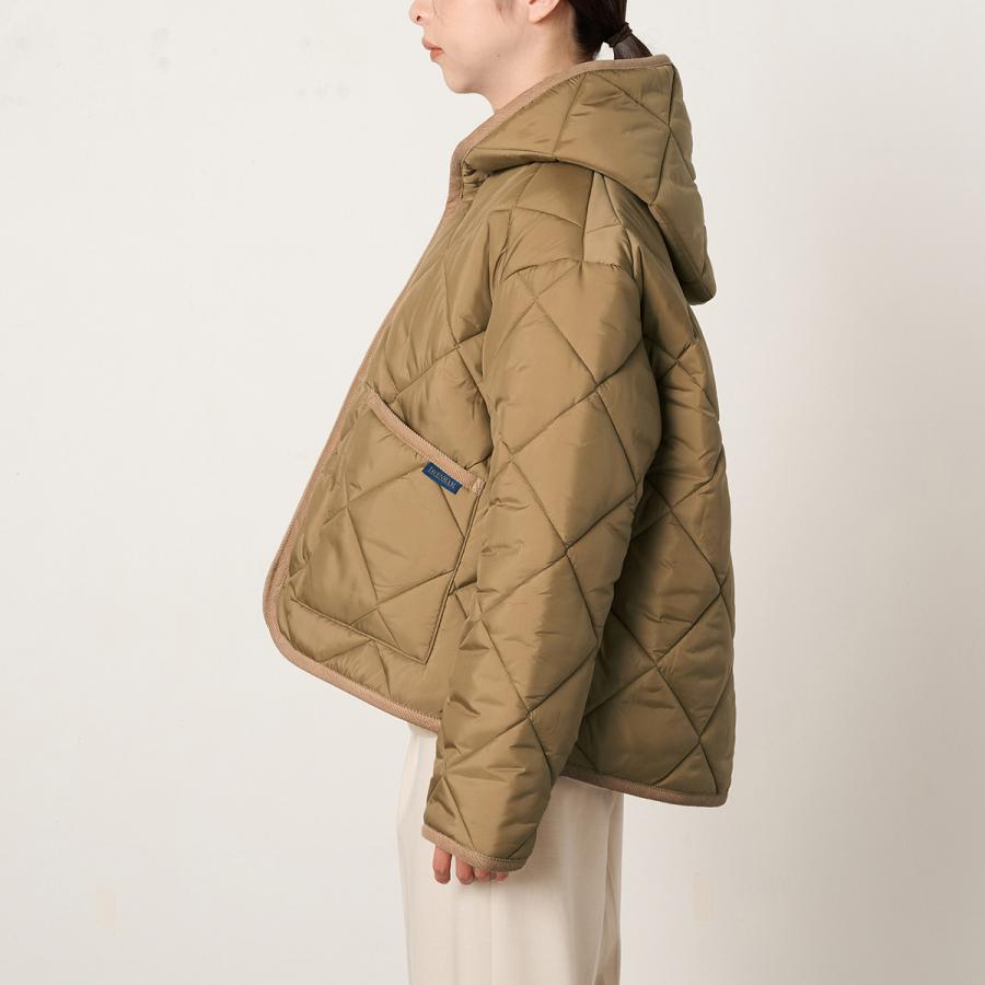 並行輸入 ラベンハム ジャケット LAVENHAM ビッグキルト ジップド クレイドン ウィメンズ フード付きジャケット LV10114レディース | LAVENHAM | 10