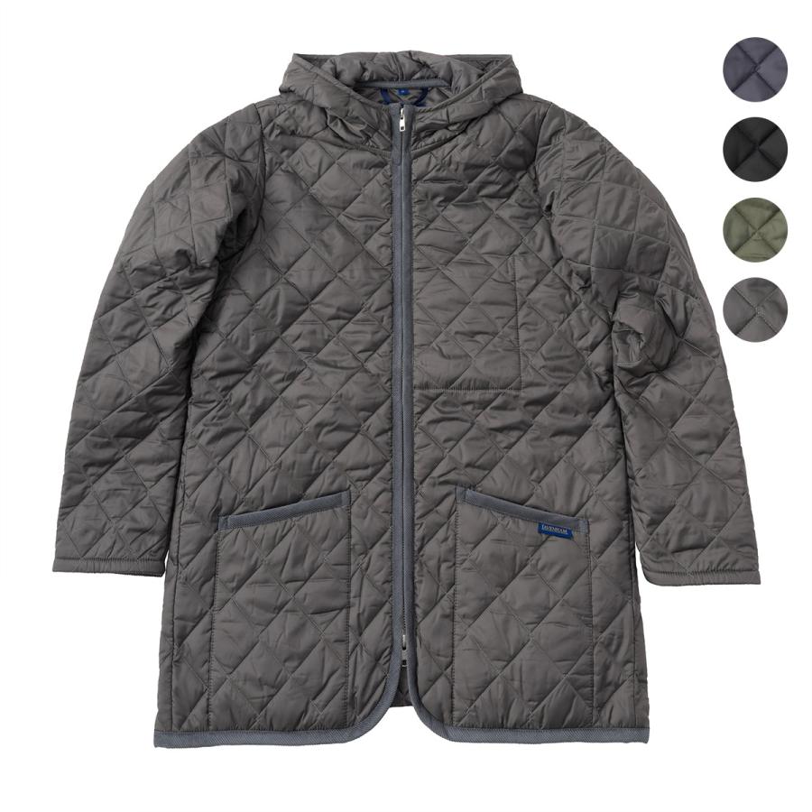 美品ラベンハムキルティングジャケット グレー フード付き LAVENHAM（ラベンハム） 並行輸入 ジャケット クレイドン フード付き