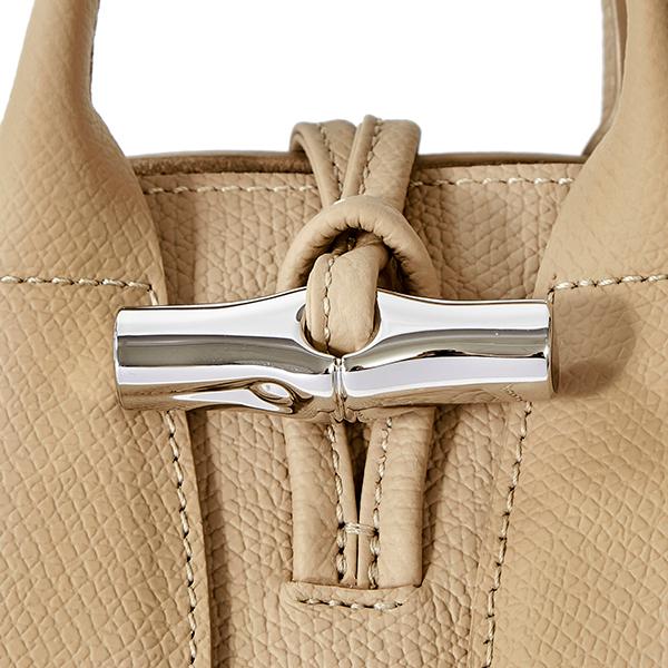 LONGCHAMP 並行輸入 ロンシャン ハンドバッグ ベージュ ロゾ TOP