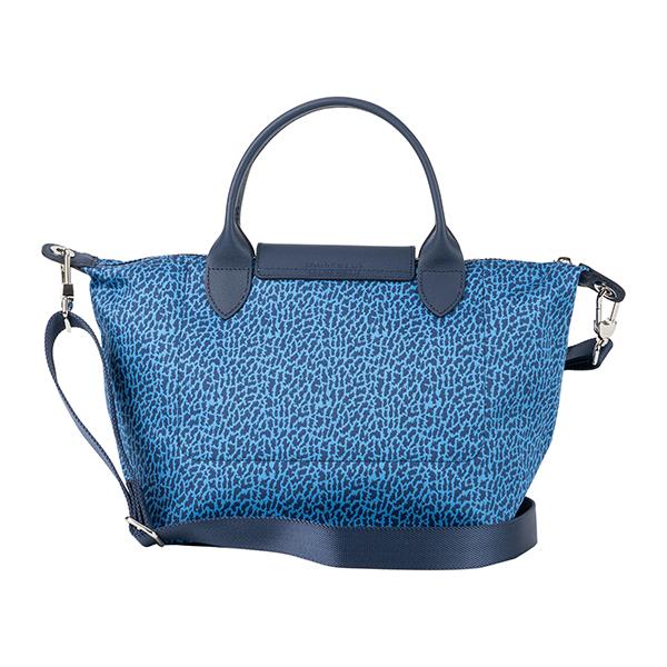 ●9733 LONGCHAMP ロンシャン ルプリアージュ　青　ハンドバッグ LONGCHAMP ロンシャン ハンドバッグ ブルー 青 ル・プリアージュ