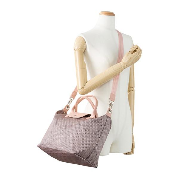LONGCHAMP ロンシャン ハンドバッグ ピンク系 ル プリアージュ  