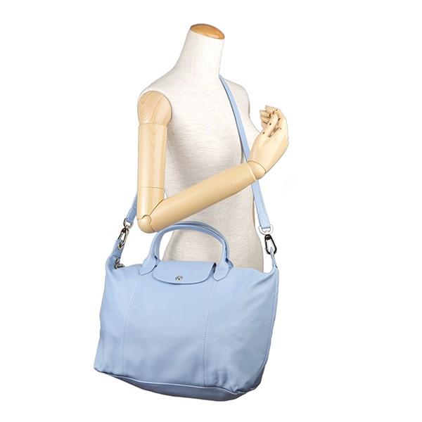 LONGCHAMP ロンシャン ハンドバッグ ラベンダーブルー系 ル