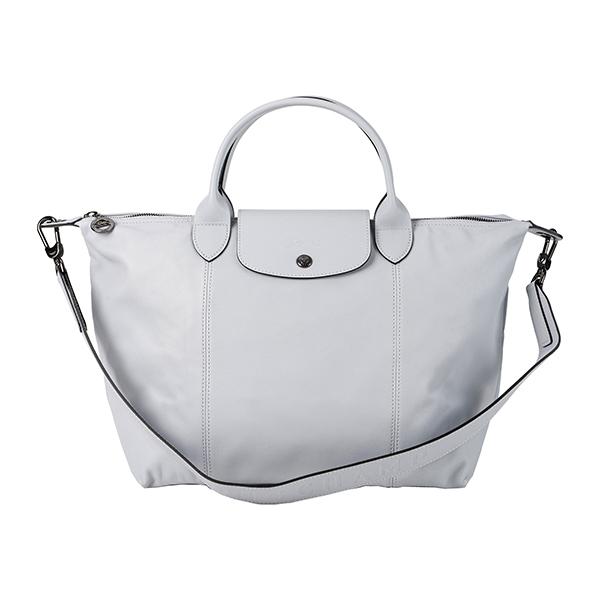 LONGCHAMP 並行輸入 ロンシャン ハンドバッグ ライトグレー ル