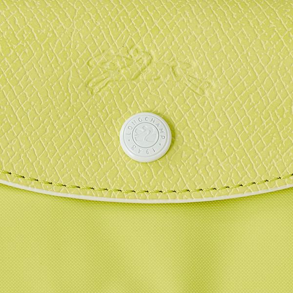 【美品】ロンシャン レザーチャーム イエロー LONGCHAMP（ロンシャン） 並行輸入 ショルダーバッグ スマイル クロス