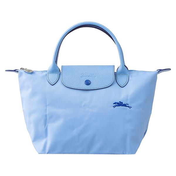 LONGCHAMP ロンシャン ハンドバッグ ライトブルー 水色 ル・プリ LONGCHAMP ロンシャン ハンドバッグ ライトブルー 水色 ル・プリ