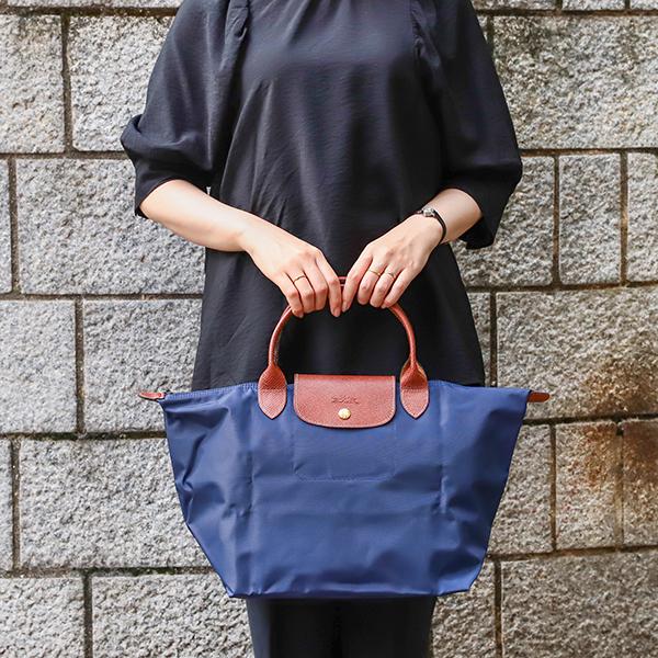 正規品　ロンシャン　ル プリアージュ® オリジナル M トップハンドルバッグ　黒 ル プリアージュ® オリジナル M トップハンドルバッグ ブラック