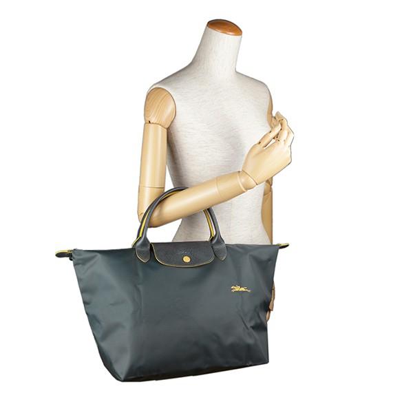 LONGCHAMP ロンシャン ハンドバッグ ガンメタル ル・プリアージュ  