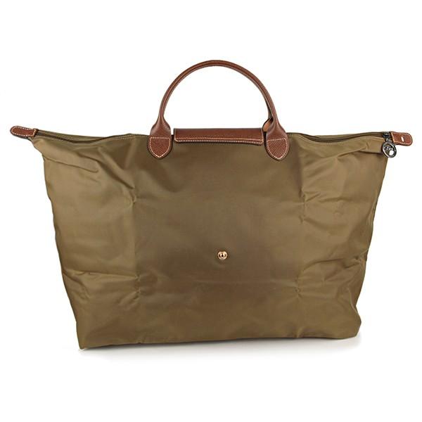 LONGCHAMP 並行輸入 ロンシャン ボストンバッグ カーキ ル プリ