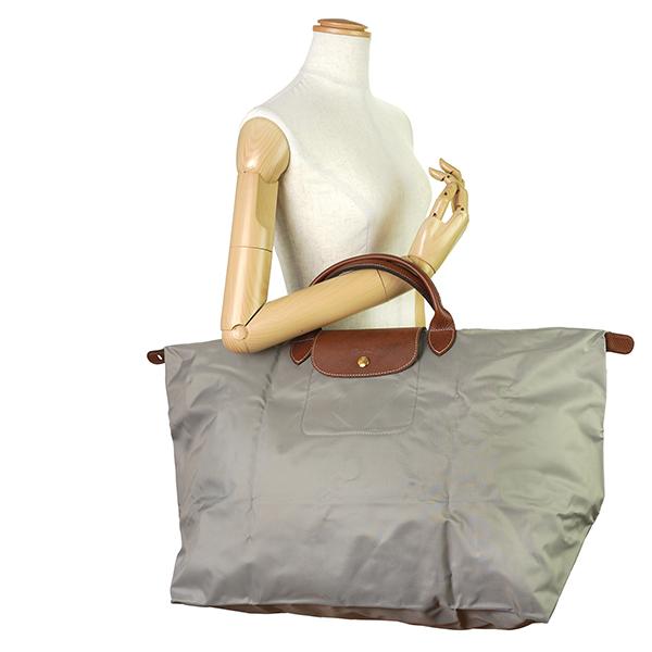 百貨店購入☆ロンシャン ル プリアージュ ネオ グレー ボストンバッグ-