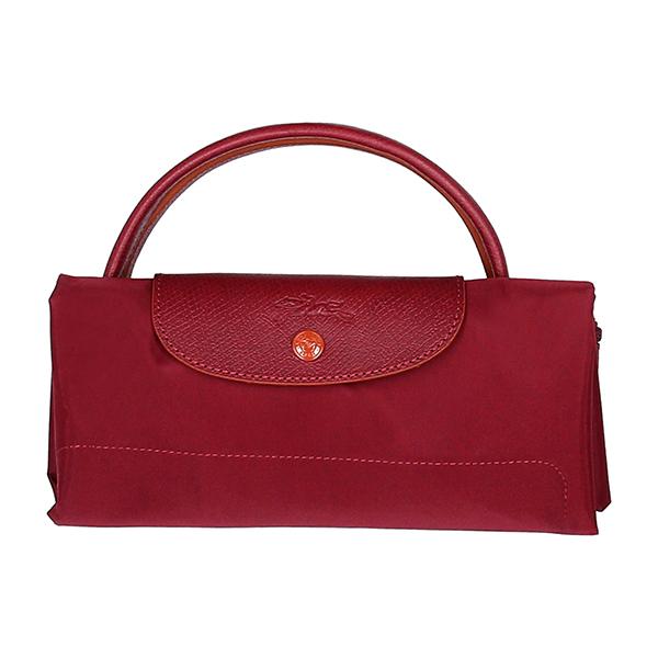 LONGCHAMP ロンシャン プリアージュ　大容量　拡張ボストンバッグ　赤 LONGCHAMP ロンシャン ボストンバッグ ガーネット レッド 赤系