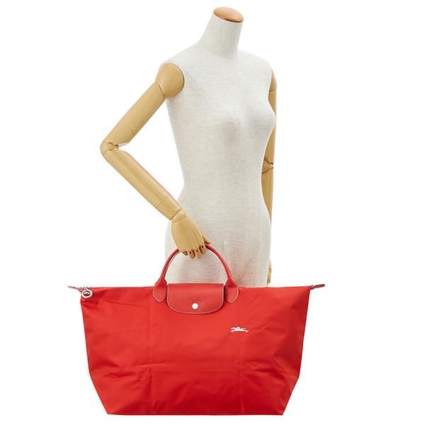 LONGCHAMP ロンシャン ボストンバッグ レッド 赤 ル プリアージュ  