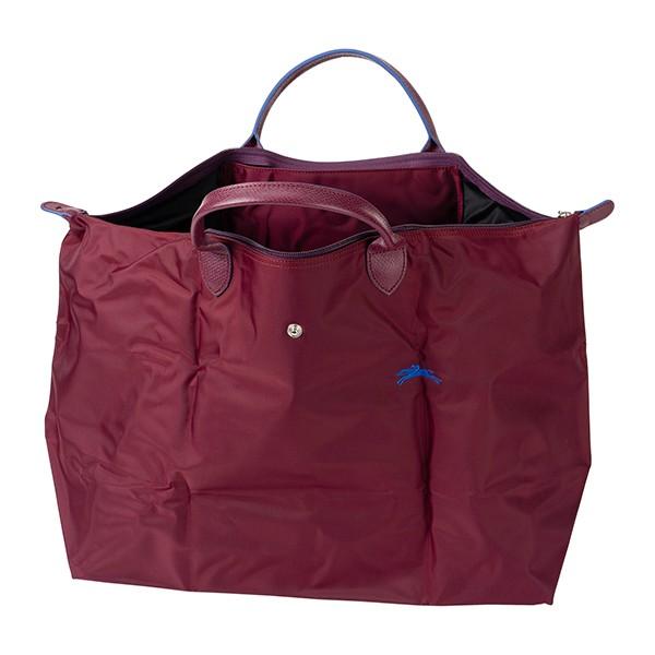 LONGCHAMP ロンシャン ボストンバッグ ワインレッド系 ル プリアージュ  