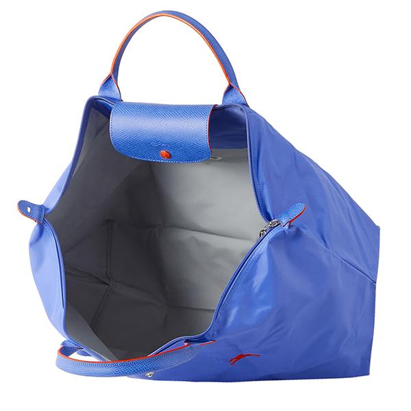 ○75 LONGCHAMP ロンシャン ルプリアージュ　ボストンバッグ　水色　大 LONGCHAMP - ○75 LONGCHAMP ロンシャン ルプリアージュ