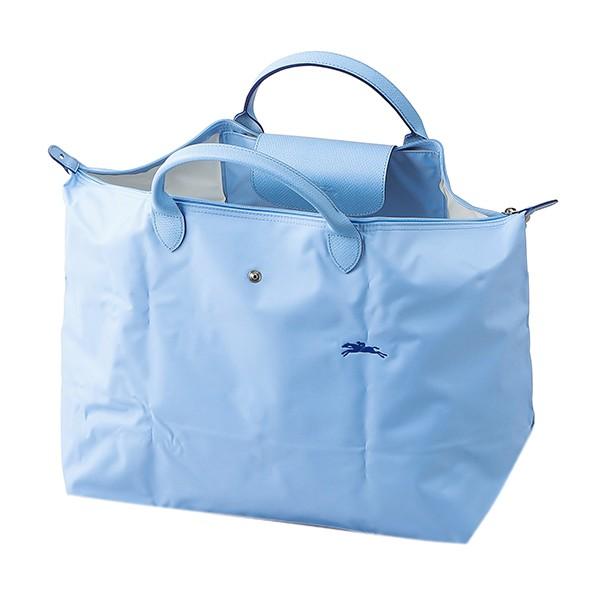 LONGCHAMP ロンシャン ボストンバッグ ブルー 水色 ル プリ LONGCHAMP ロンシャン ボストンバッグ ブルー 水色 ル プリ