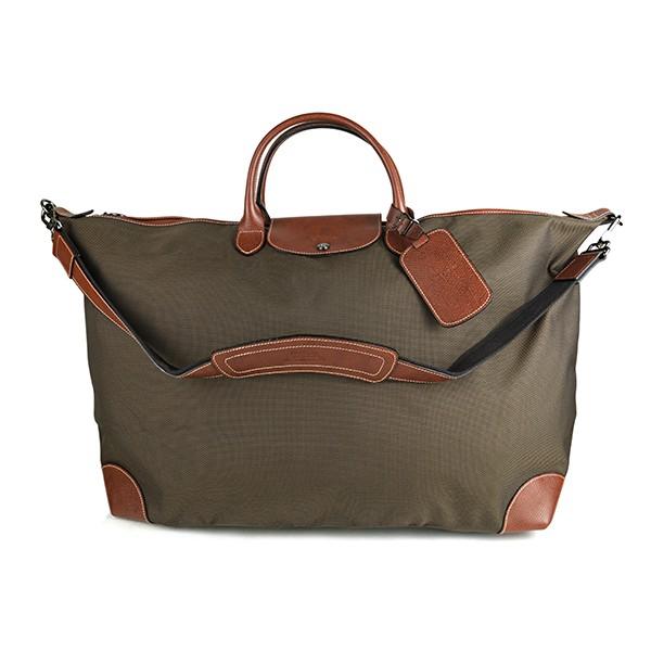 LONGCHAMP ボストンバッグ 赤・黒・オリーブ　フランス製 LONGCHAMP（ロンシャン） 並行輸入 ボストンバッグ ボックスフォード