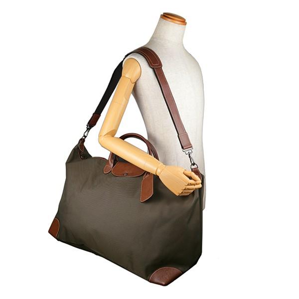 LONGCHAMP ロンシャン ボストンバッグ カーキ系 ボックス LONGCHAMP ロンシャン ボストンバッグ カーキ系 ボックス