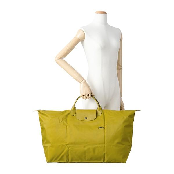 ロンシャン　ボストンバッグ　大容量　ナイロン　旅行かばん　グリーン　緑 LONGCHAMP ロンシャン ボストンバッグ ル プリアージュ グリーン