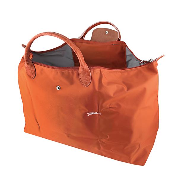 美品！LONGCHAMP ボストンバッグ オレンジ　2way 大きめ LONGCHAMP 並行輸入 ロンシャン ボストンバッグ ル プリアージュ