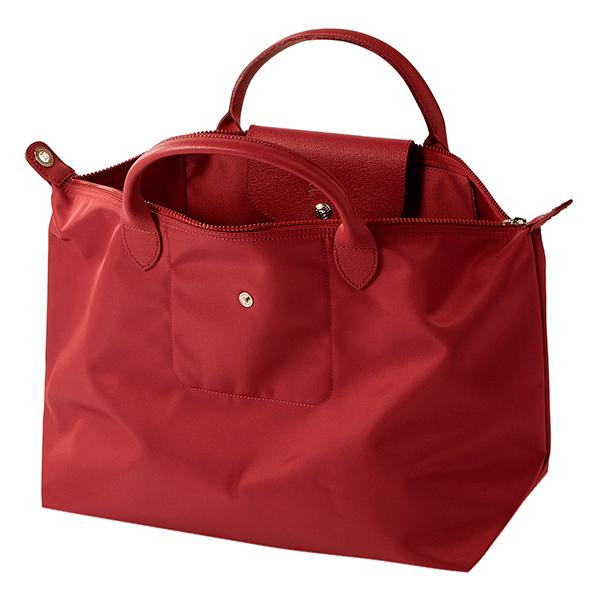 【美品】LONGCHAMP ル プリアージュハンドバッグ Sサイズ　レッド LONGCHAMP ロンシャン トートバッグ Sサイズ ボルドーレッド ル