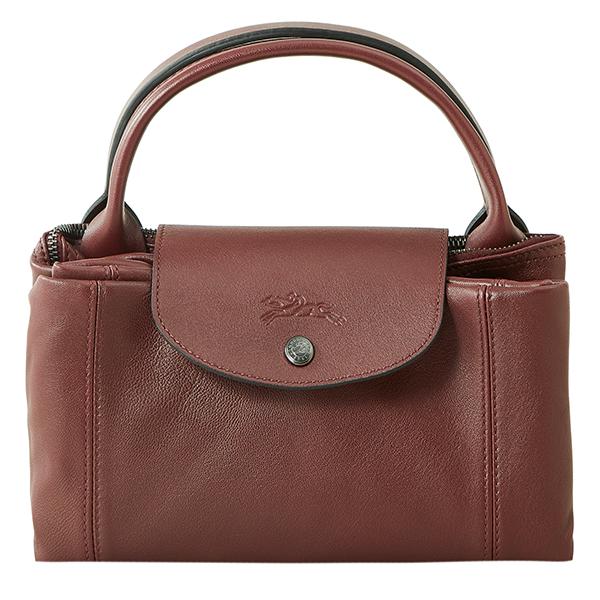 ロンシャン LONGCHAMP プリアージュ キュイール バーガンディ2way ロンシャン LONGCHAMP プリアージュ キュイール バーガンディ