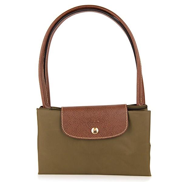 ロンシャン　プリアージュ カーキ L ロンシャン LONGCHAMP ハンドバッグ プリアージュ グリーン