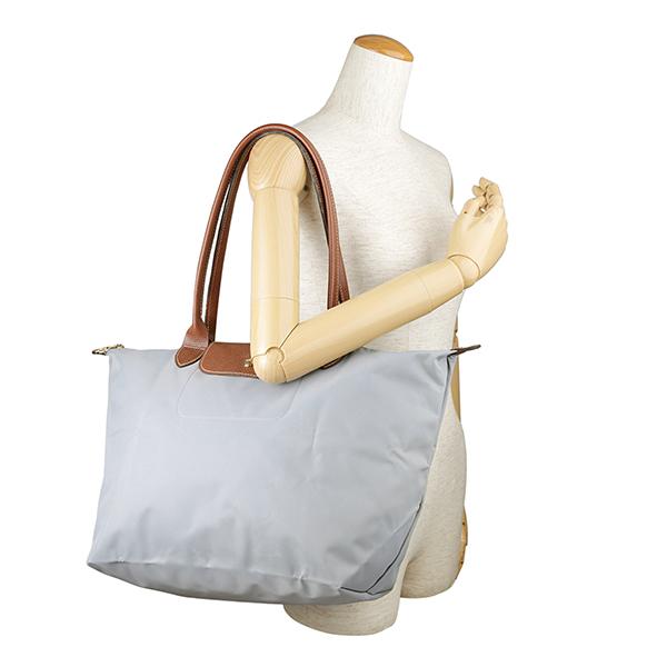 LONGCHAMP ロンシャン トートバッグ ライトグレー ル・プリ LONGCHAMP ロンシャン トートバッグ ライトグレー ル・プリ
