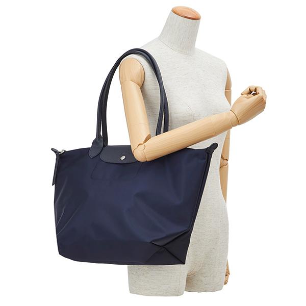LONGCHAMP ロンシャン トートバッグ ネイビー ル・プリアージュ LONGCHAMP ロンシャン トートバッグ ネイビー ル・プリアージュ