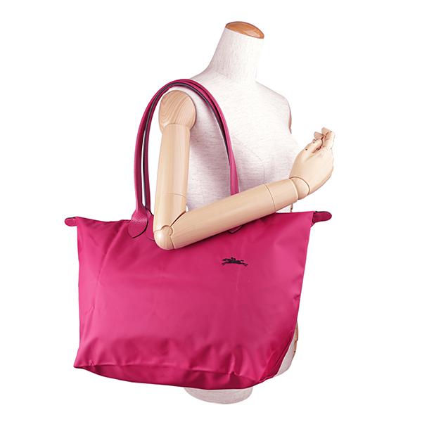 極美品　LONGCHAMP ロンシャン　★ル プリアージュ XL 紺×ピンク LONGCHAMP 並行輸入 ロンシャン トートバッグ フューシャピンク