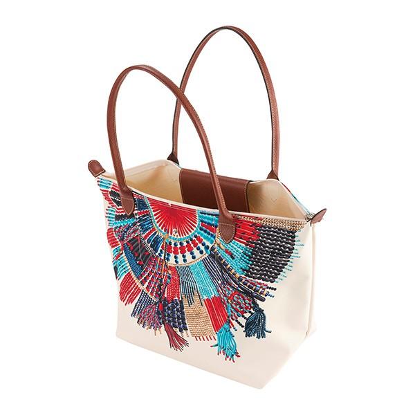 並行輸入 ロンシャン トートバッグ TOTE BAG L 1899 655 B51 ブルー 青/レッド 赤 爆買 | LONGCHAMP | 03