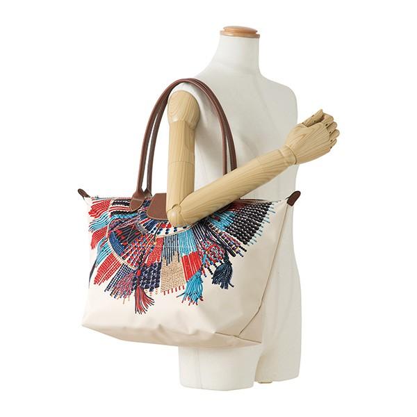 並行輸入 ロンシャン トートバッグ TOTE BAG L 1899 655 B51 ブルー 青/レッド 赤 爆買 | LONGCHAMP | 05