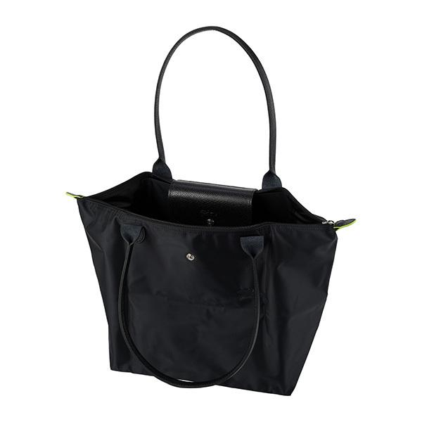 ロンシャン　黒 ナイロン レザー トートバッグ L LONGCHAMP（ロンシャン） 並行輸入 トートバッグ ル プリアージュ
