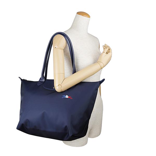 LONGCHAMP ロンシャン トートバッグ ネイビー ル・プリアージュ LONGCHAMP ロンシャン トートバッグ ネイビー ル・プリアージュ