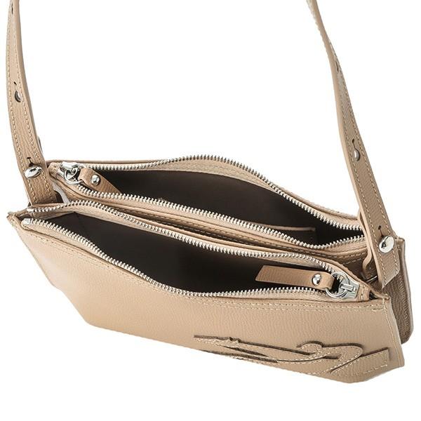 LONGCHAMP ロンシャン レザーショルダーバッグ ベージュ ロンシャン LONGCHAMP ハンドバッグ ショルダーバッグ プリ