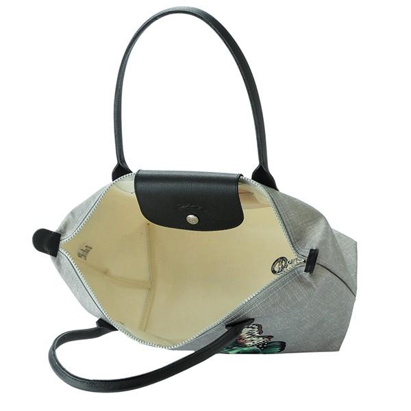 LONGCHAMP ロンシャン トートバッグ グレー系 ル プリアージュ