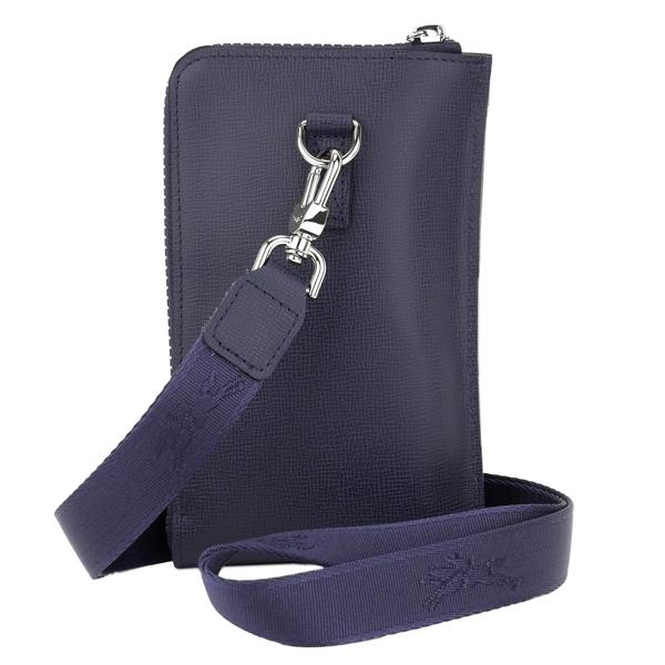LONGCHAMP - 新品 ロンシャン LONGCHAMP スマートフォンケース ル プリアージュ コレクション PHONE CASE マリン/ブラン 新品 ロンシャン LONGCHAMP スマートフォンケース ル プリ