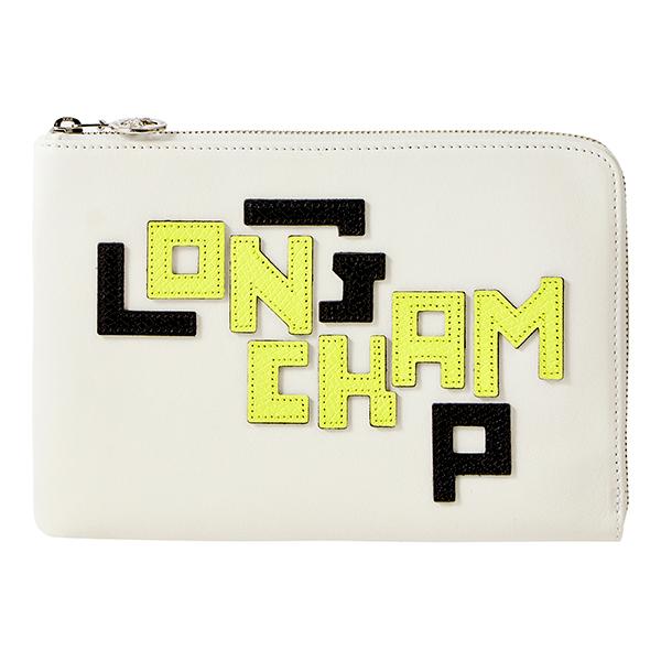 並行輸入 ロンシャン クラッチ・セカンドバッグ ホワイト系 白 ル・プリアージュ キュイール LGP LONGCHAMP L4848 755 007 爆買 | LONGCHAMP