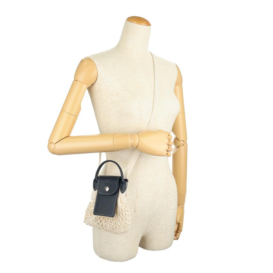 並行輸入 ロンシャン ショルダーバッグ LONGCHAMP ル プリアージュ フィレ XS メッシュバッグ 10139 HGR 006レディース ホワイト 白 ネイビー | LONGCHAMP | 05