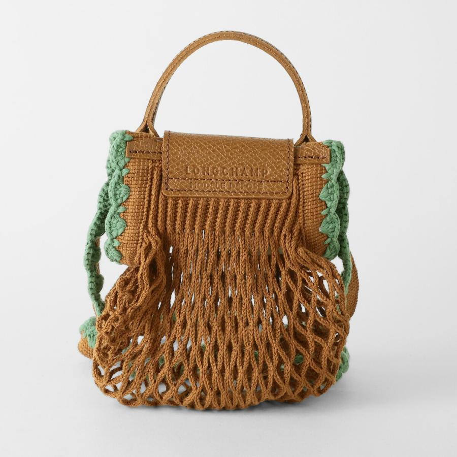 超美品 ロンシャン Longchamp ル プリアージュ ネオ エンボス クロコダイル レザー 2way ショルダー クロスボディバッグ イエローグリーン レディー LONGCHAMP（ロンシャン） 超美品 ル プリアージュ ネオ エンボス
