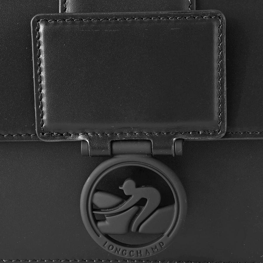並行輸入 ロンシャン ハンドバッグ LONGCHAMP ボックストロット カラー ショルダーバッグ Mサイズ 10214 HBW 001レディース ブラック 黒 爆買の画像