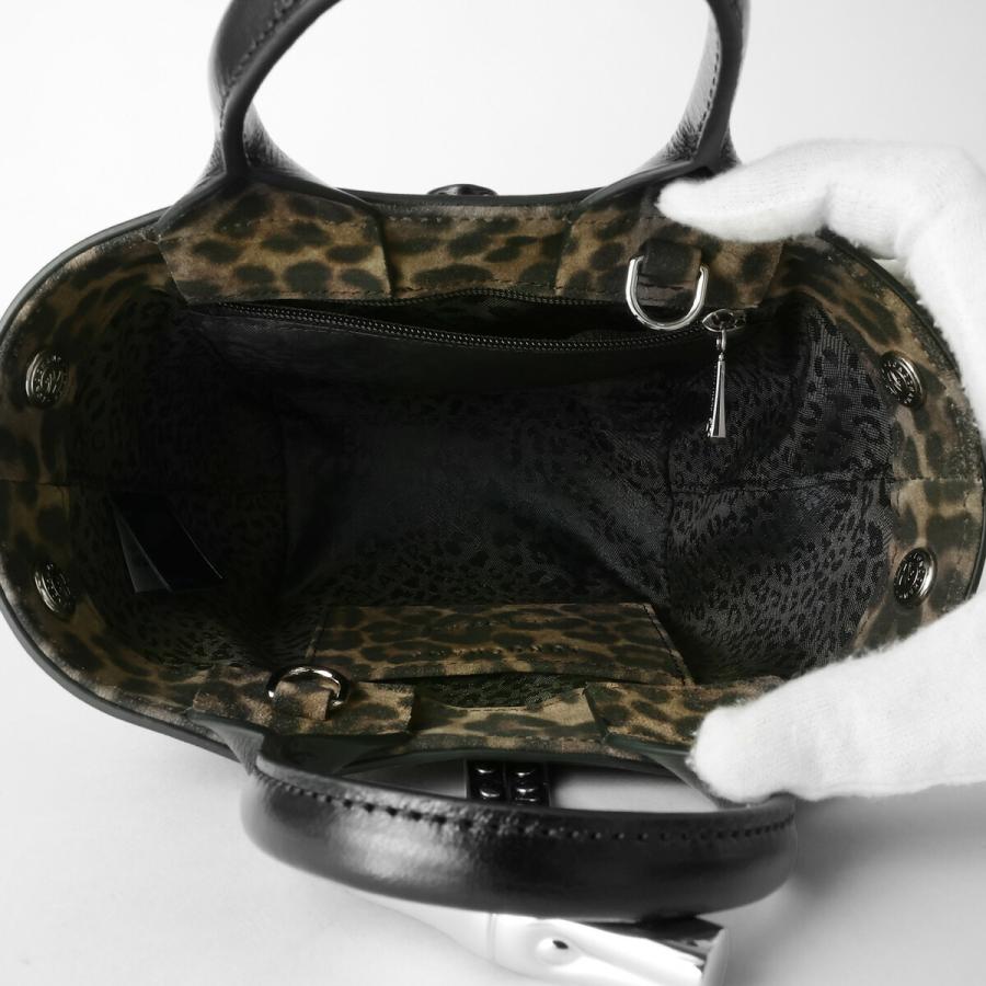 希少✨ロンシャン ミニボストンバッグ ロゴ 型押し オールレザー　ブラック 希少✨ロンシャン ミニボストンバッグ ロゴ 型押し オールレザー