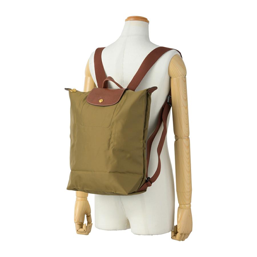 並行輸入 ロンシャン リュック LONGCHAMP ル プリアージュ オリジナル バックパック Mサイズ 10284 089 510 レディース カーキ | LONGCHAMP | 05