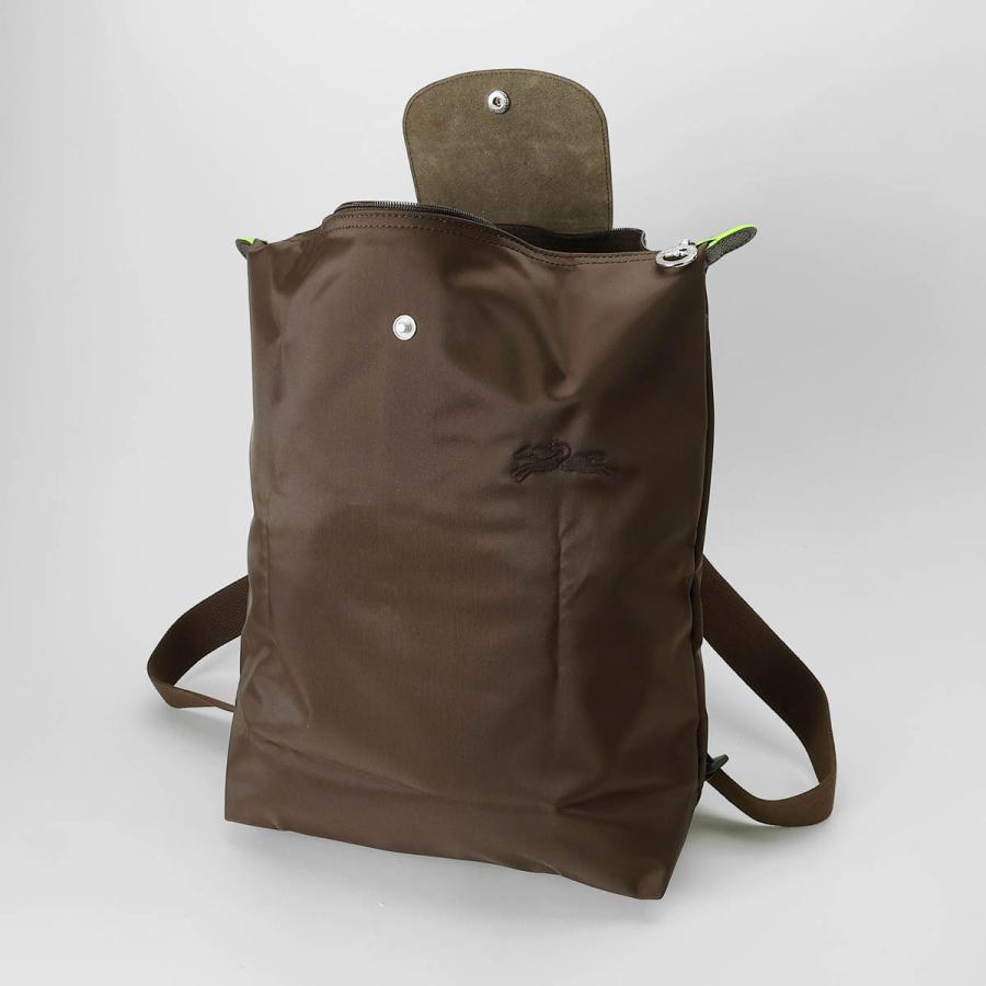 並行輸入 ロンシャン リュックサック LONGCHAMP ル プリアージュ グリーン バックパック Mサイズ 10284 919 002レディース ブラウン 茶 | LONGCHAMP | 03