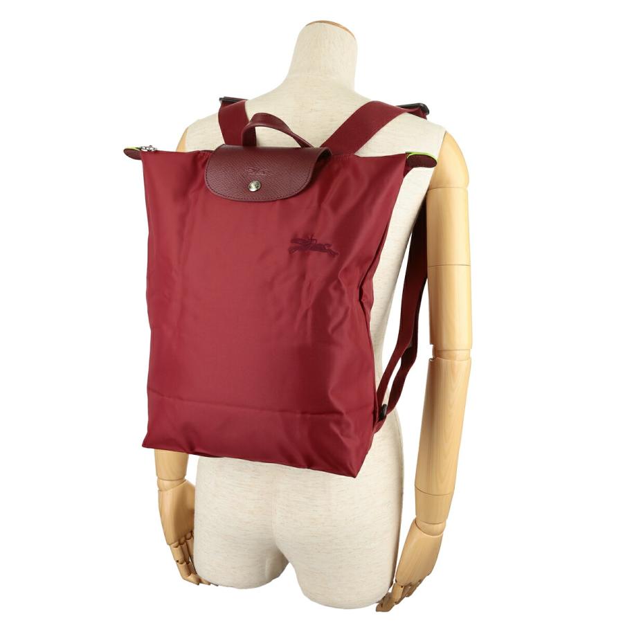 並行輸入 ロンシャン リュックサック LONGCHAMP ル プリアージュ グリーン バックパック Mサイズ 10284 919 P98レディース ボルドーの画像