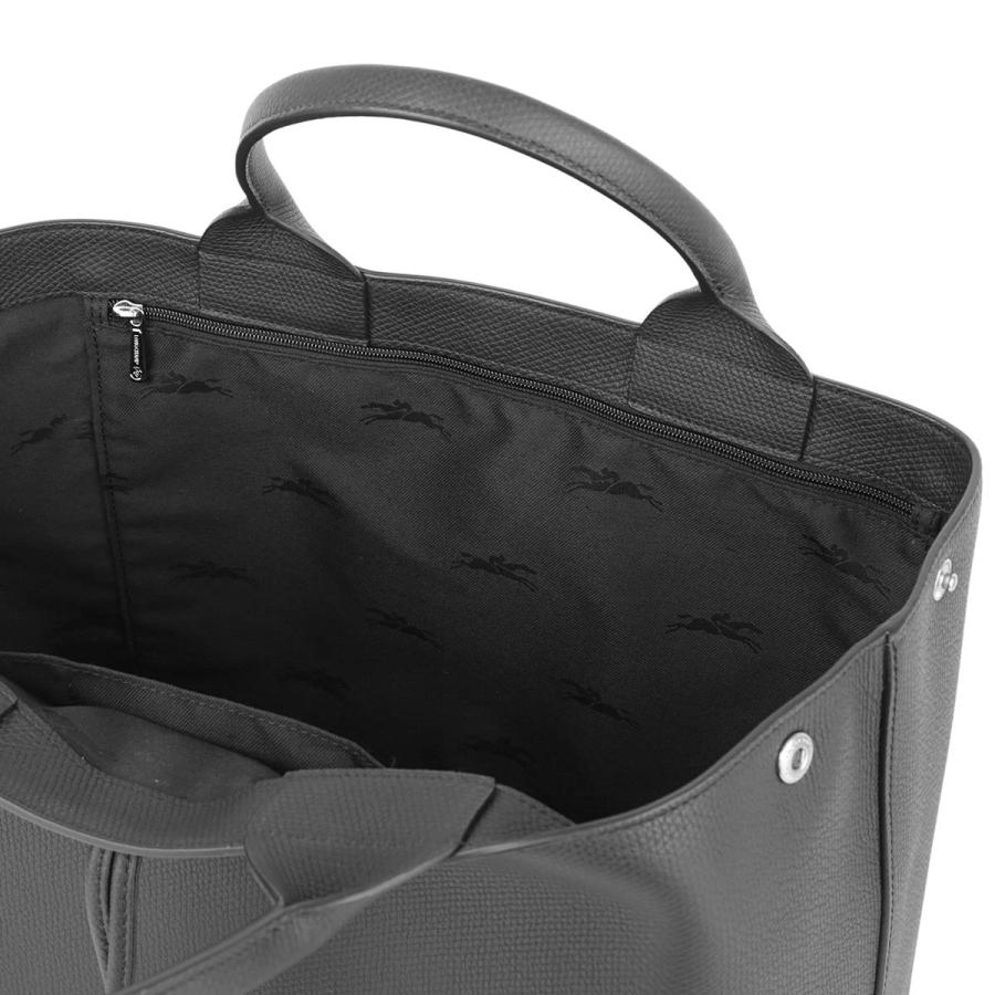 ロンシャン トートバッグ Lサイズ ロングハンドル ブラック 新品 LONGCHAMP（ロンシャン） 並行輸入 トートバッグ ル ロゾ L トップ