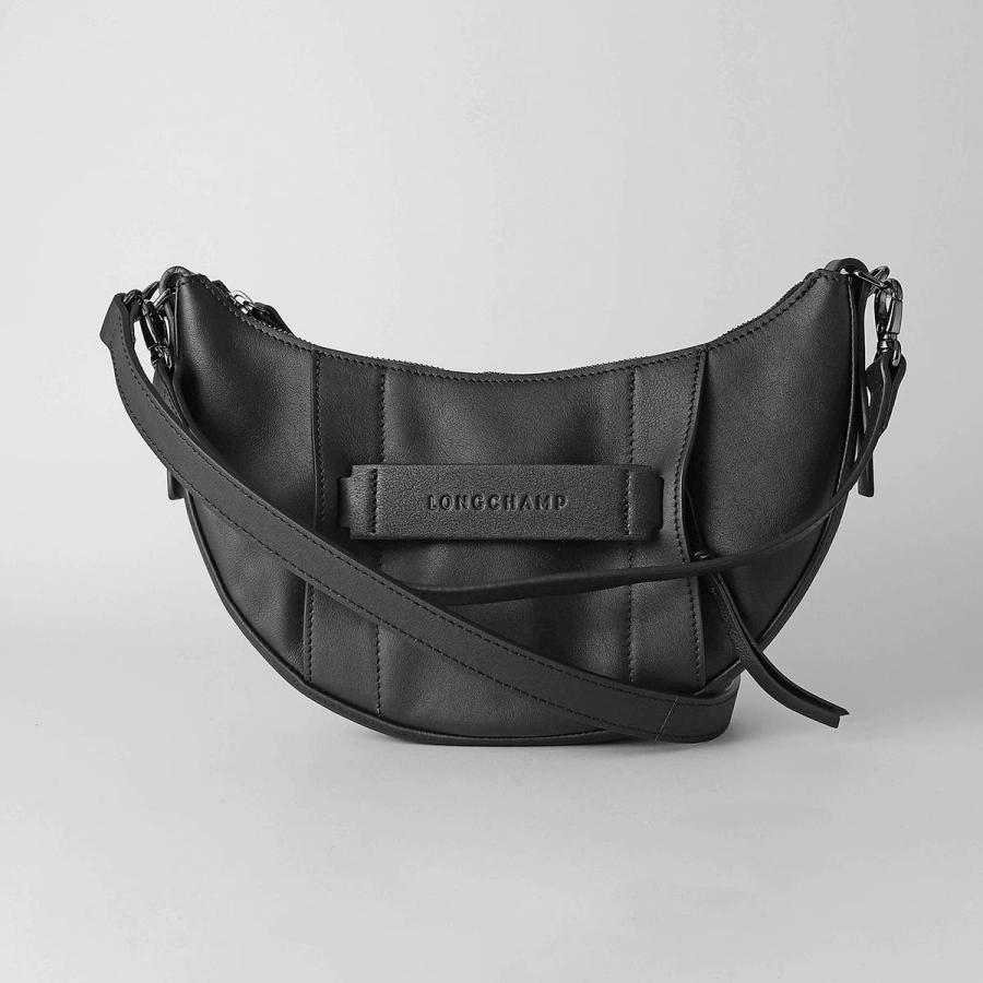 並行輸入 ロンシャン ショルダーバッグ LONGCHAMP スリーディー クロスボディバッグ Sサイズ 10292 HCV 001レディース ブラック 黒
