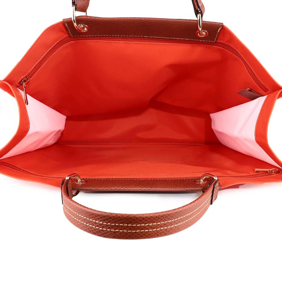 LONGCHAMP オレンジ ボストンバッグ［お値下げしました！］ LONGCHAMP 並行輸入 ロンシャン ボストンバッグ ル プリアージュ